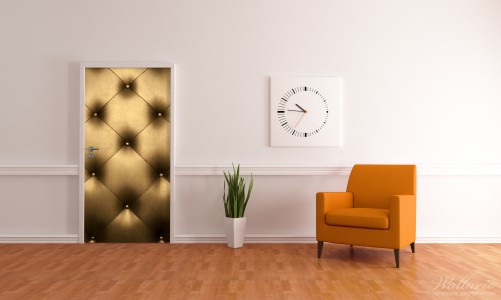Selbstklebende Tapete Gelb : zu Wallario Selbstklebende Premium T?rtapete Ledert?r gold gelb Selbstklebende Tapete Gelb : zu Wallario Selbstklebende Premium T?rtapete Ledert?r gold gelb